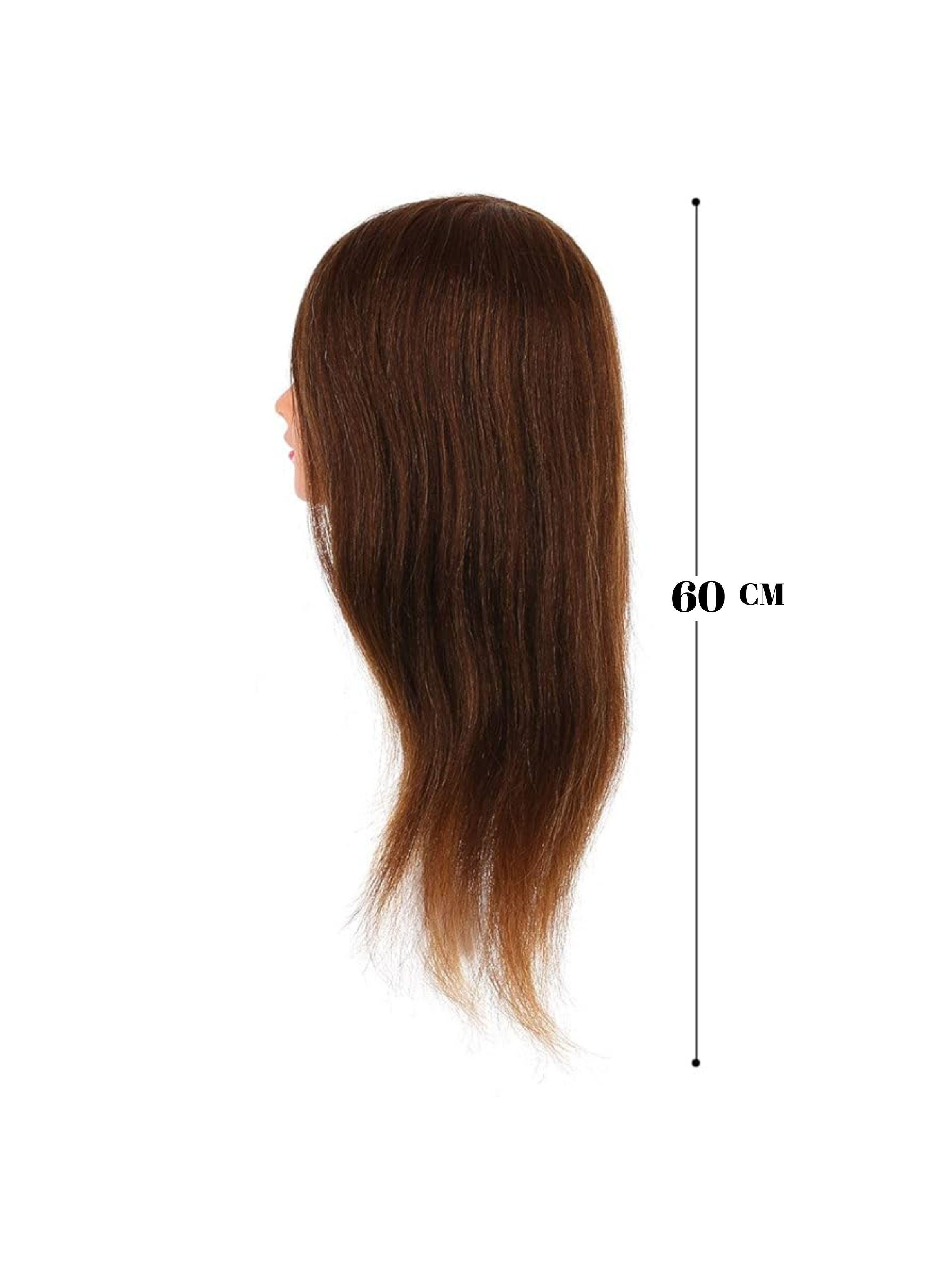 Cabeza Técnica de peluquería Cabello 100 Natural -1