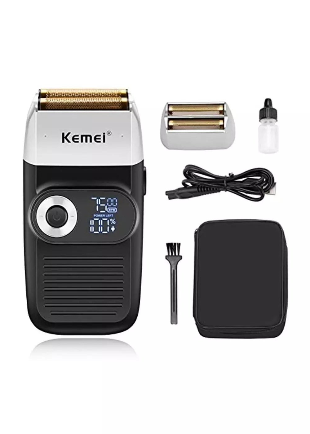 Máquina Afeitadora Kemei Modelo Km-2026 Negra-2