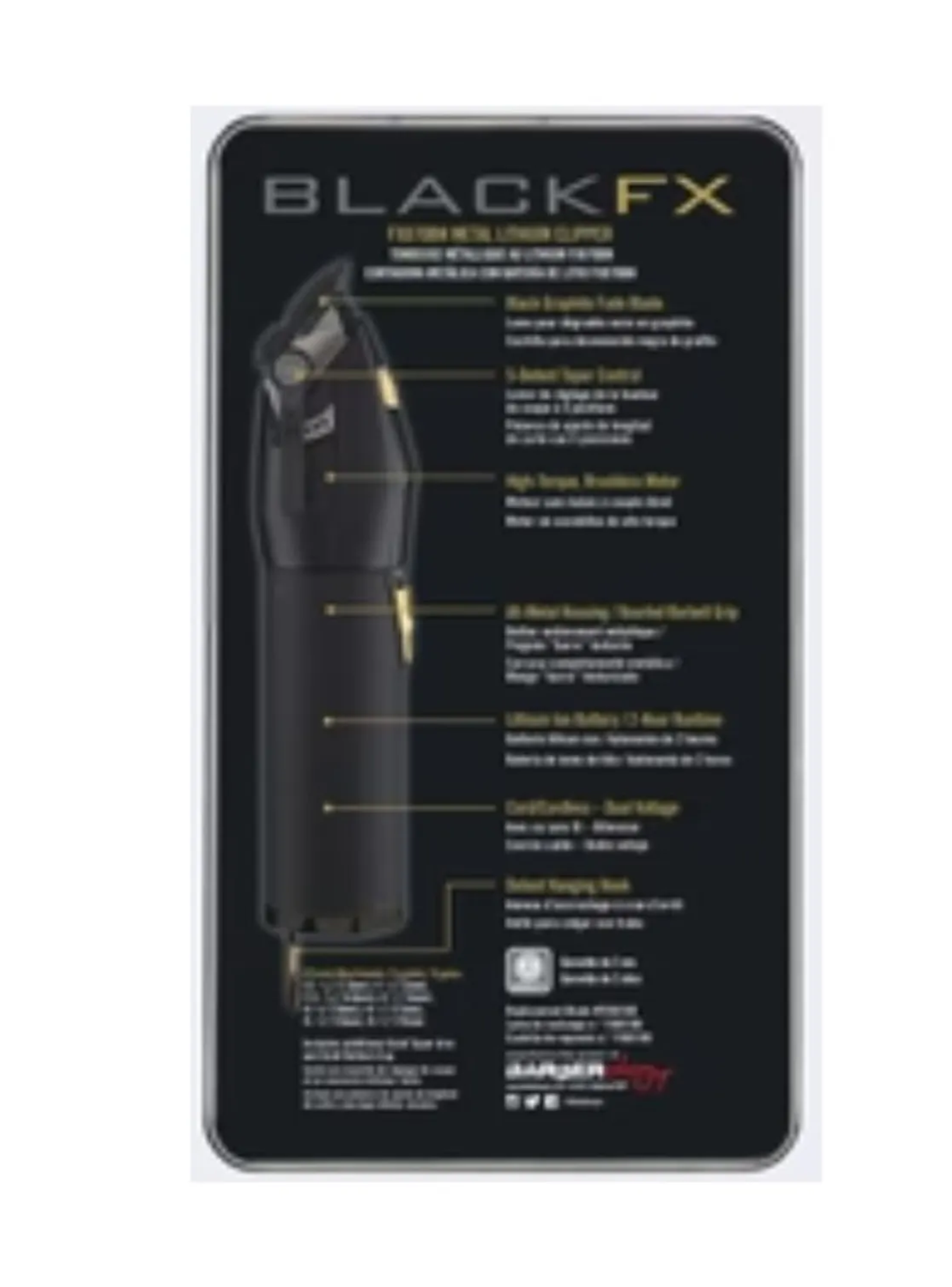 Babyliss Pro Cortadora Profesional Inalámbrica Black FX-2