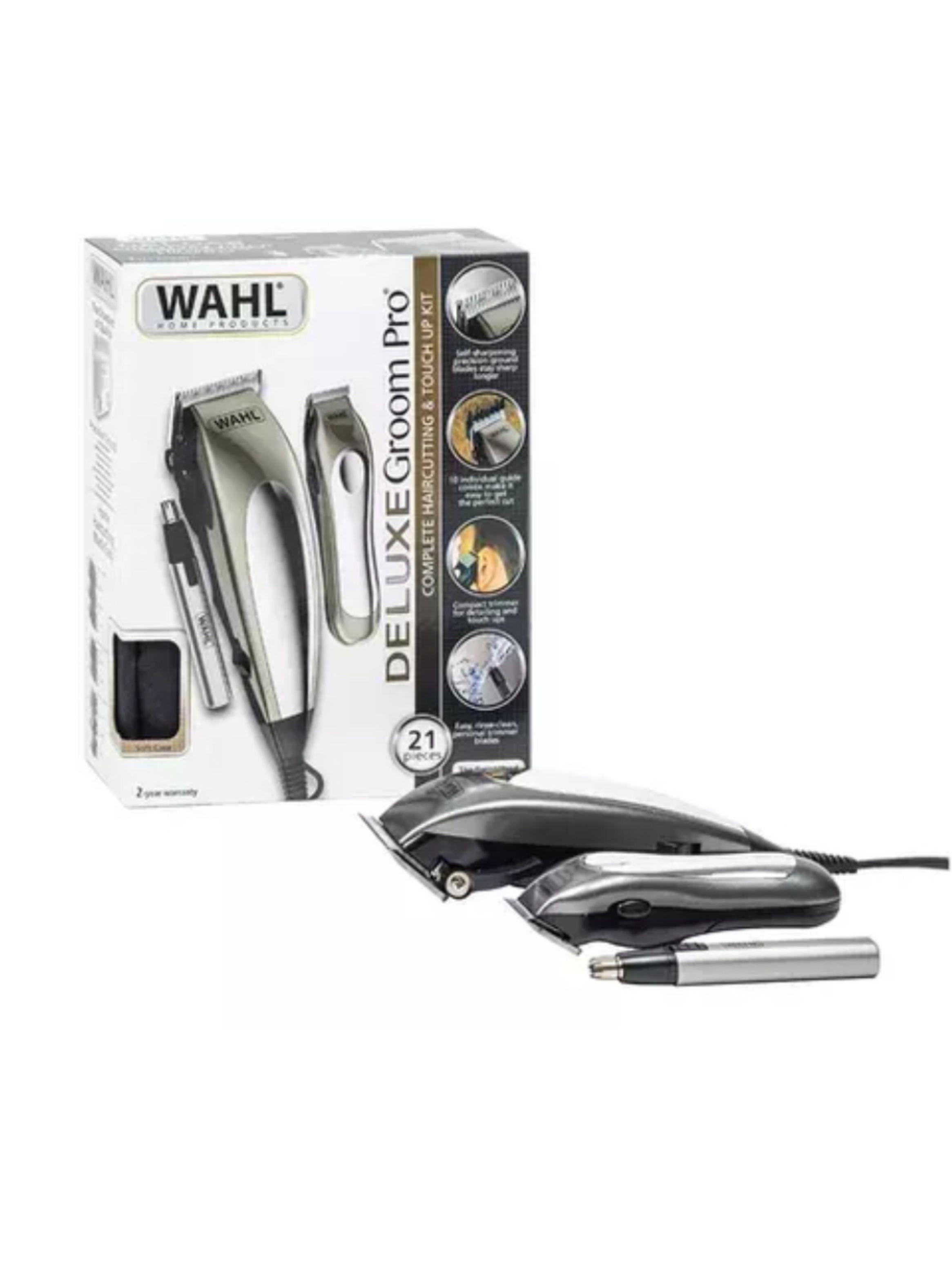 Máquinas Cortadoras de Pelo Kit Wahl Deluxe Groom Pro 21 Piezas-0