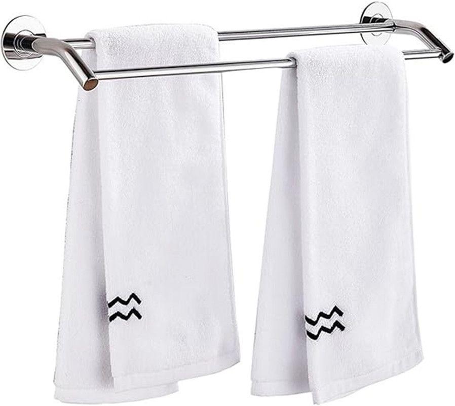Porta Toalla Toallero Doble Barra 60 Cm-0