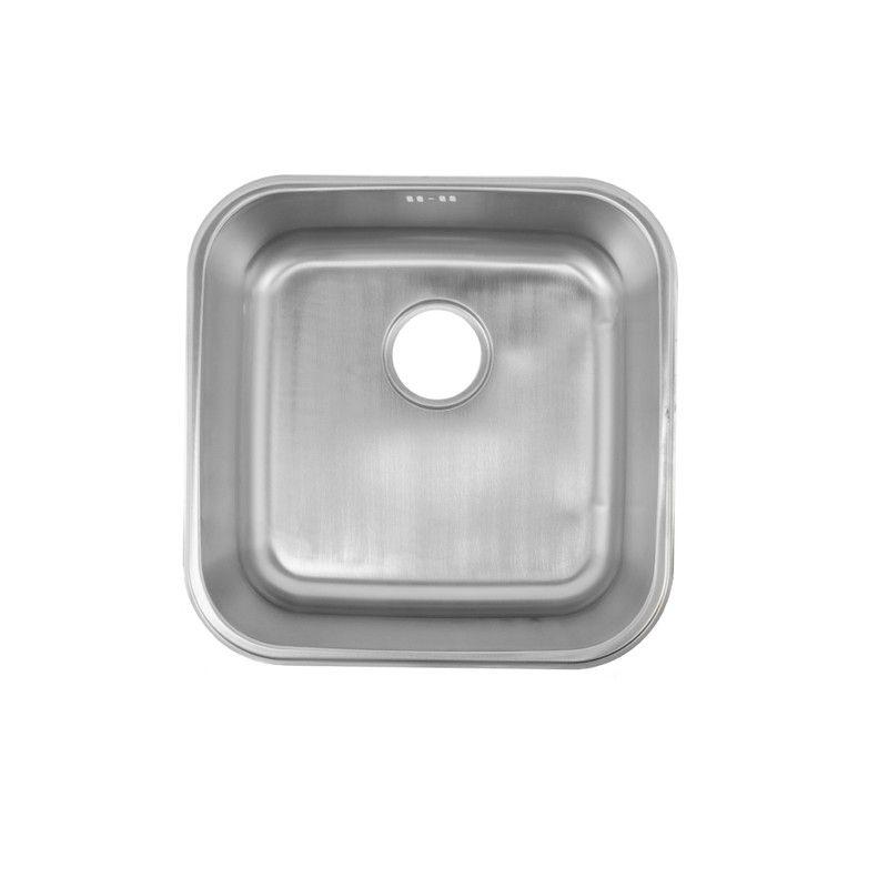 Lavaplatos Dekora 43X43cm Plata Bajo cubierta-0
