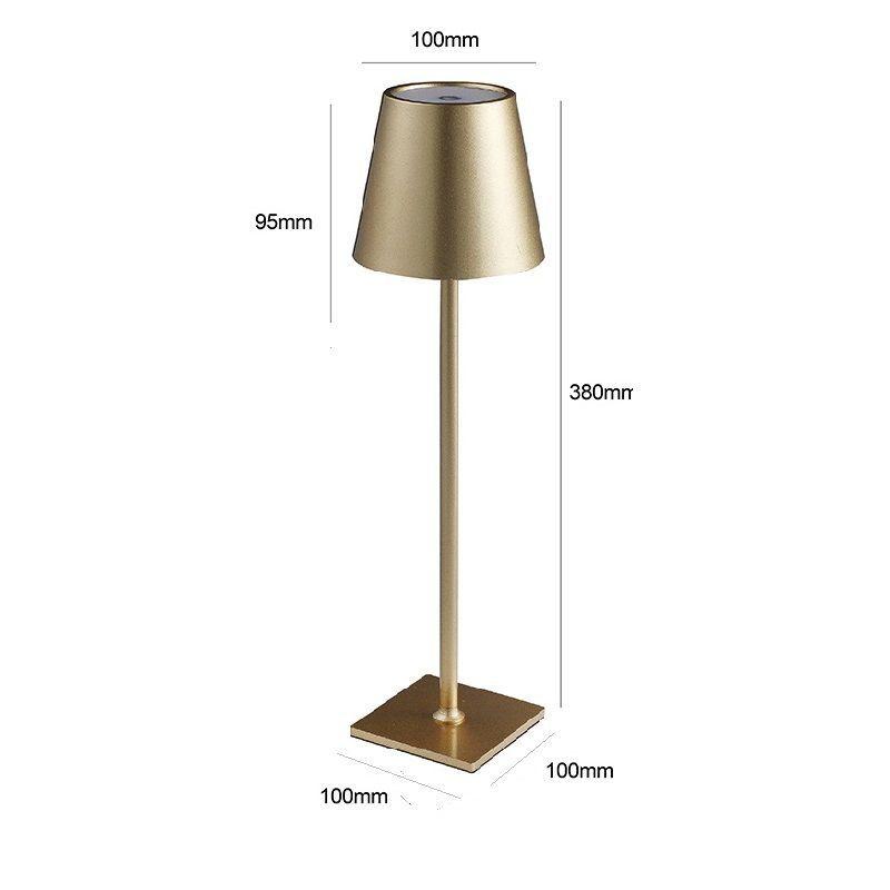 LÁMPARA TOUCH RECARGABLE DORADO USB-1