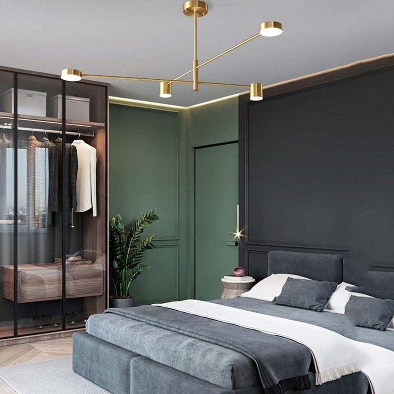 Lampara Nórdica Modelo THYRA Dorado 4 luces LED AHORRO ENERGIA-3