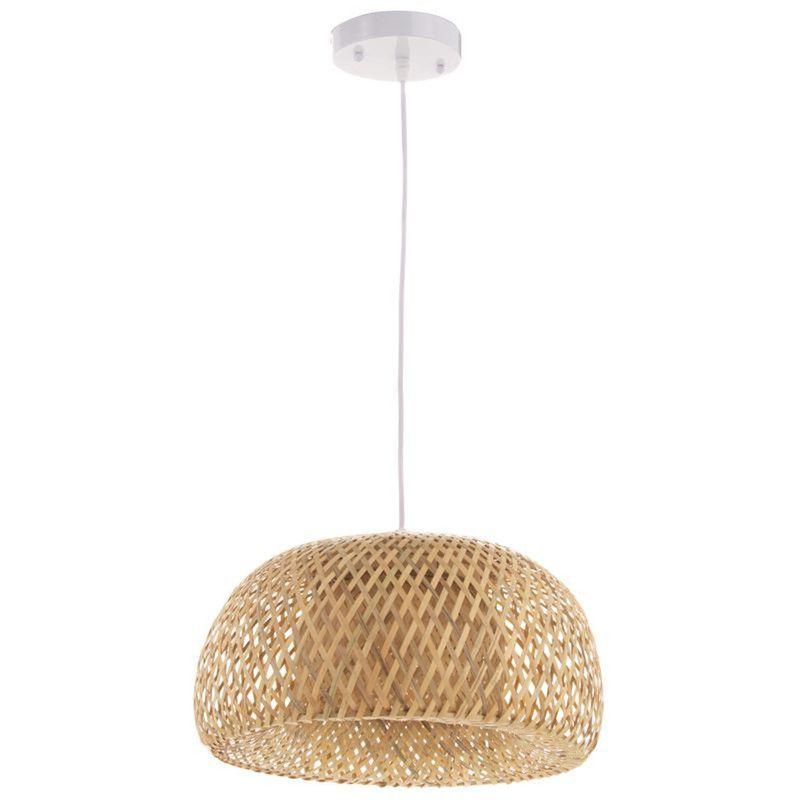 Lampara Colgante Techo Ratan Modelo OLIVA 38 CM-0