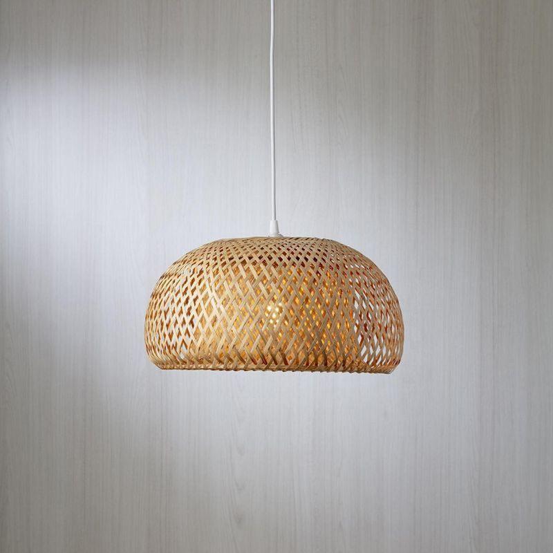 Lampara Colgante Techo Ratan Modelo OLIVA 38 CM-1