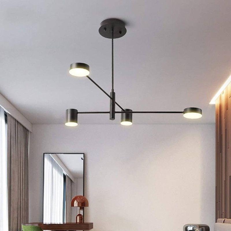 Lampara Nordica Modelo THYRA Negra 4 luces LED AHORRO ENERGIA-2