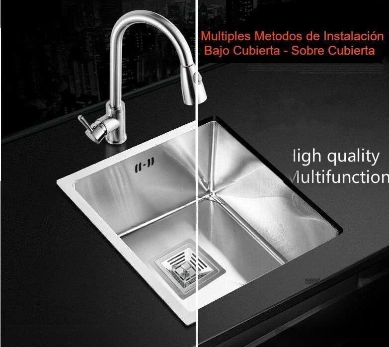 Lavaplatos Dekora 41x41cm 2mm Plata-2