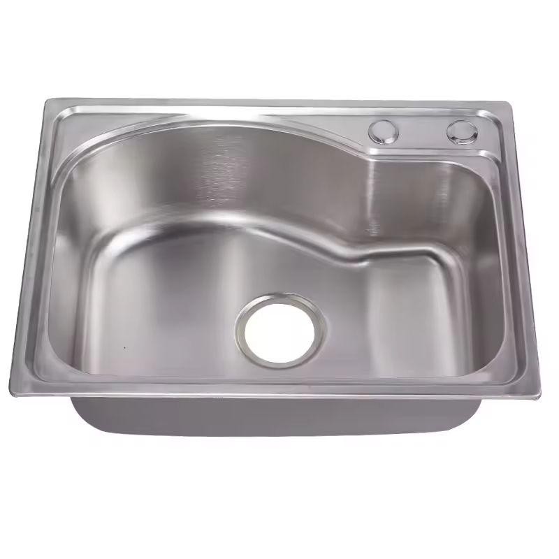 Lavaplatos Dekora 58X43cm Plata Sobre Cubierta-2