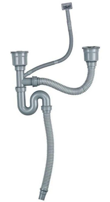 Lavaplatos Dekora Doble Deluxe 80x45cm Plata-4