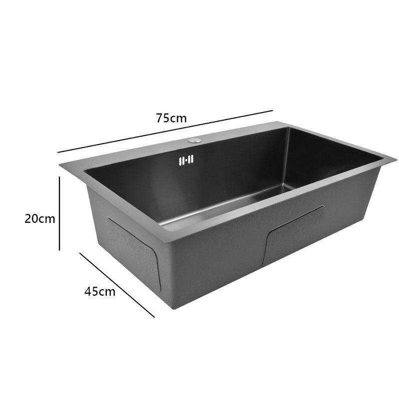 Lavaplatos Dekora 75x45cm 2mm Negro-3