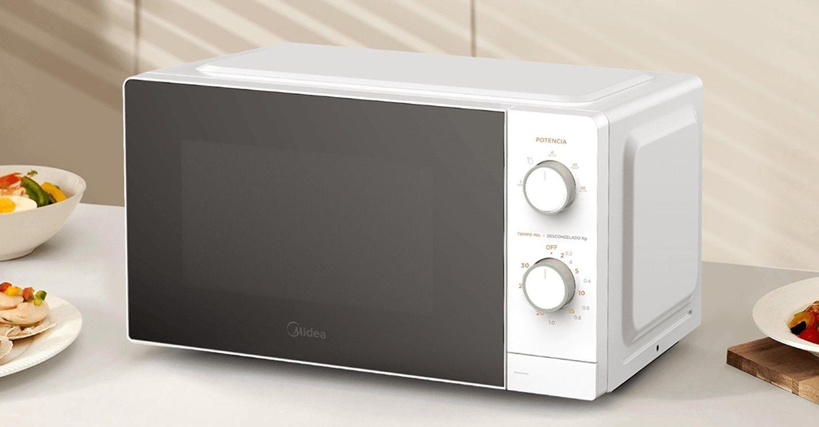 Microondas mecánico 20 litros Blanco MMP-20M711W-2