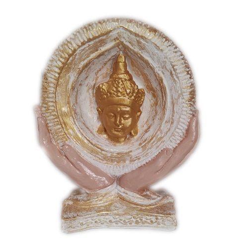 FIGURA DECORATIVA BUDA SOSTENIDA EN MANOS 25 CM-0