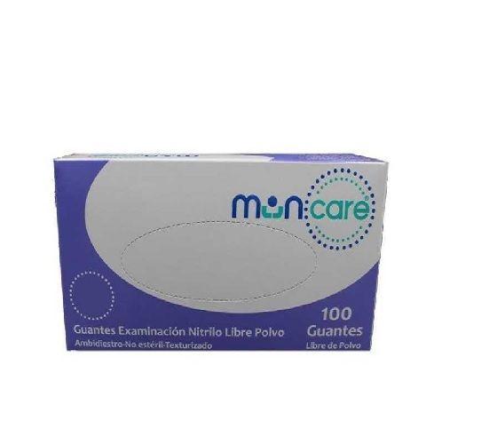 GUANTES DE EXAMINACION NITRILO LIBRE DE POLVO Talla S-0