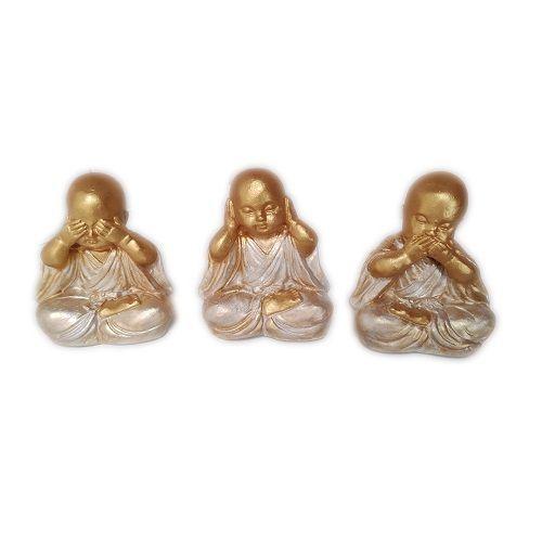 TRIO DE BUDAS SABIOS CIEGO, SORDO Y MUDO 10 CM-0