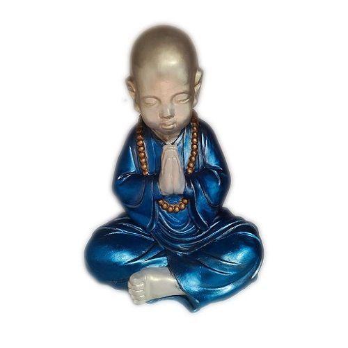 FIGURA DECORATIVA BUDA SABIO 55 CM AZUL-0