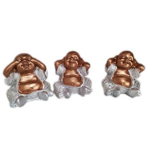 TRIO DE BUDAS SABIOS CIEGO, SORDO Y MUDO 12 CM-0