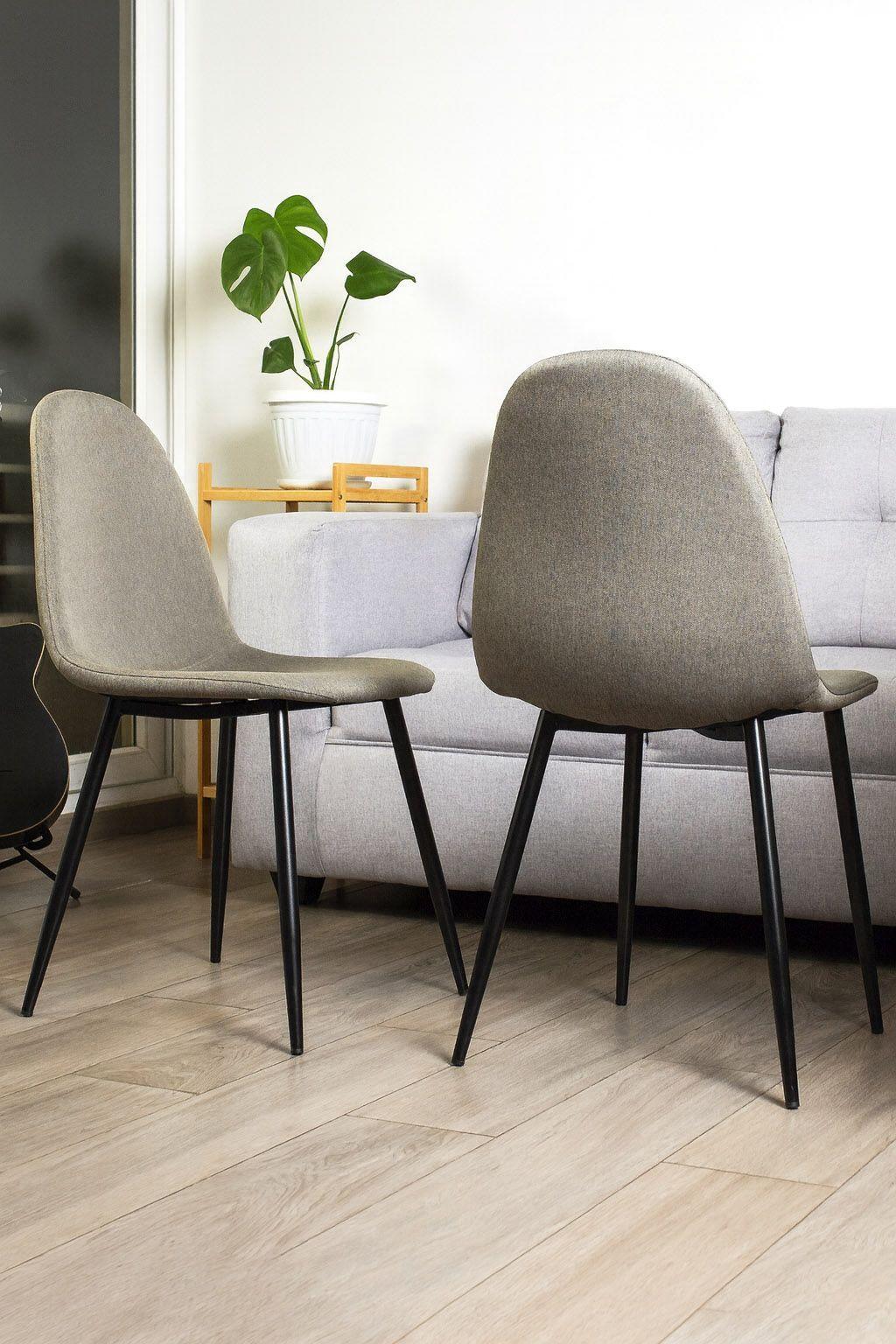 Silla De Comedor Legga Gris Set De 2 Unidades-2