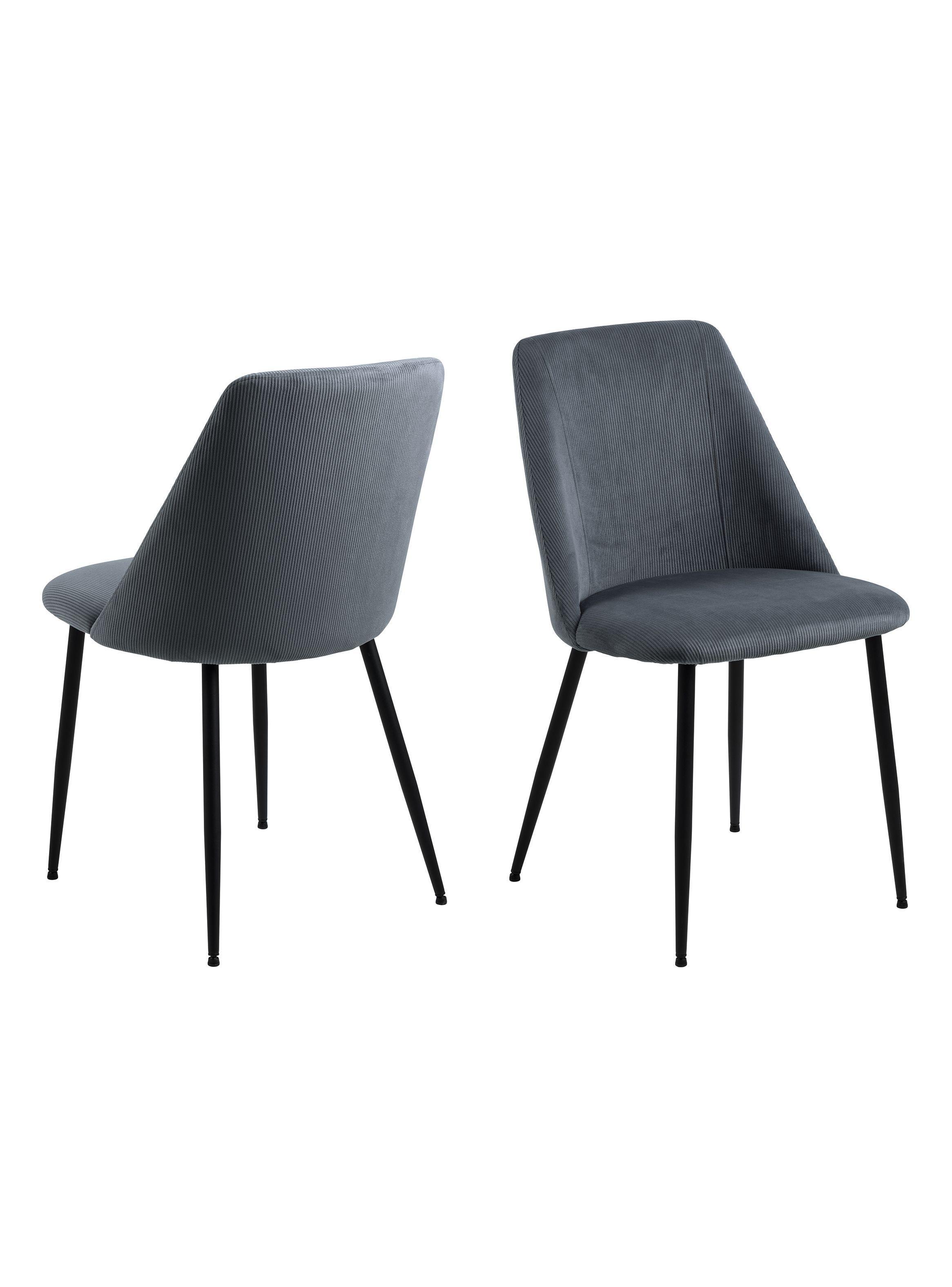 Silla De Comedor Flicka Gris Set de 4 Unidades-3