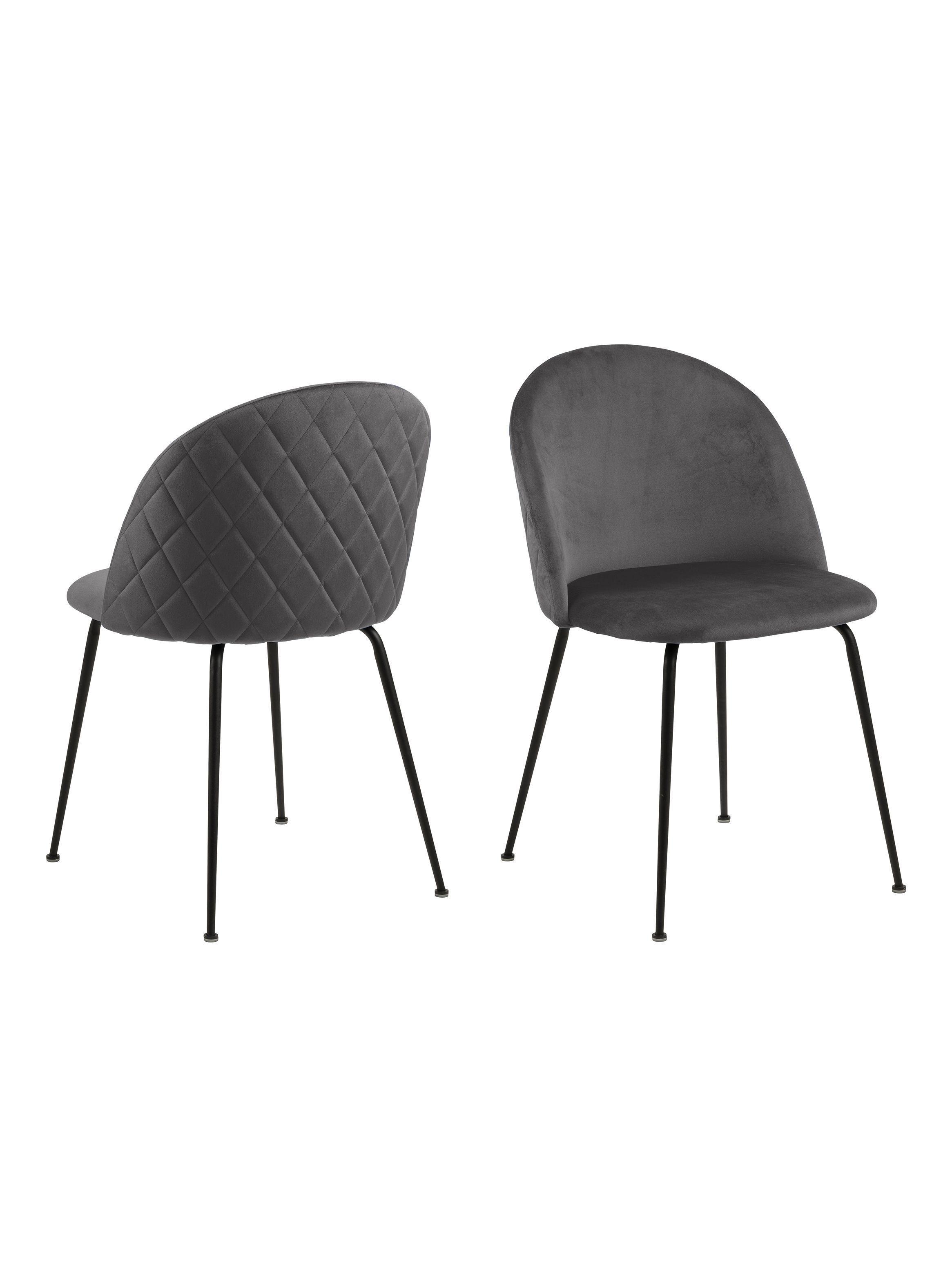 Silla De Comedor Dagmar Gris Set De 2 Unidades-2