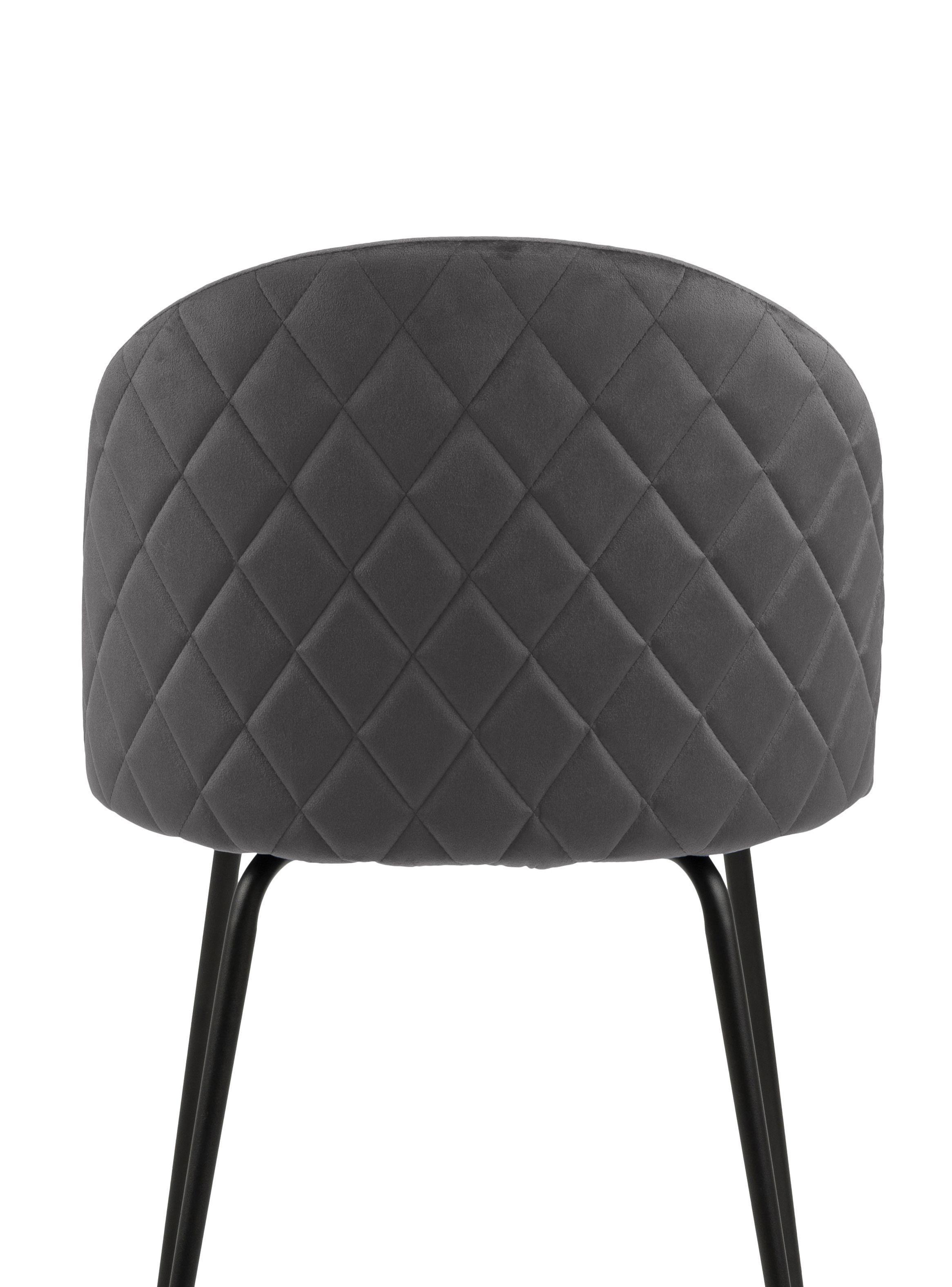 Silla De Comedor Dagmar Gris Set De 2 Unidades-4