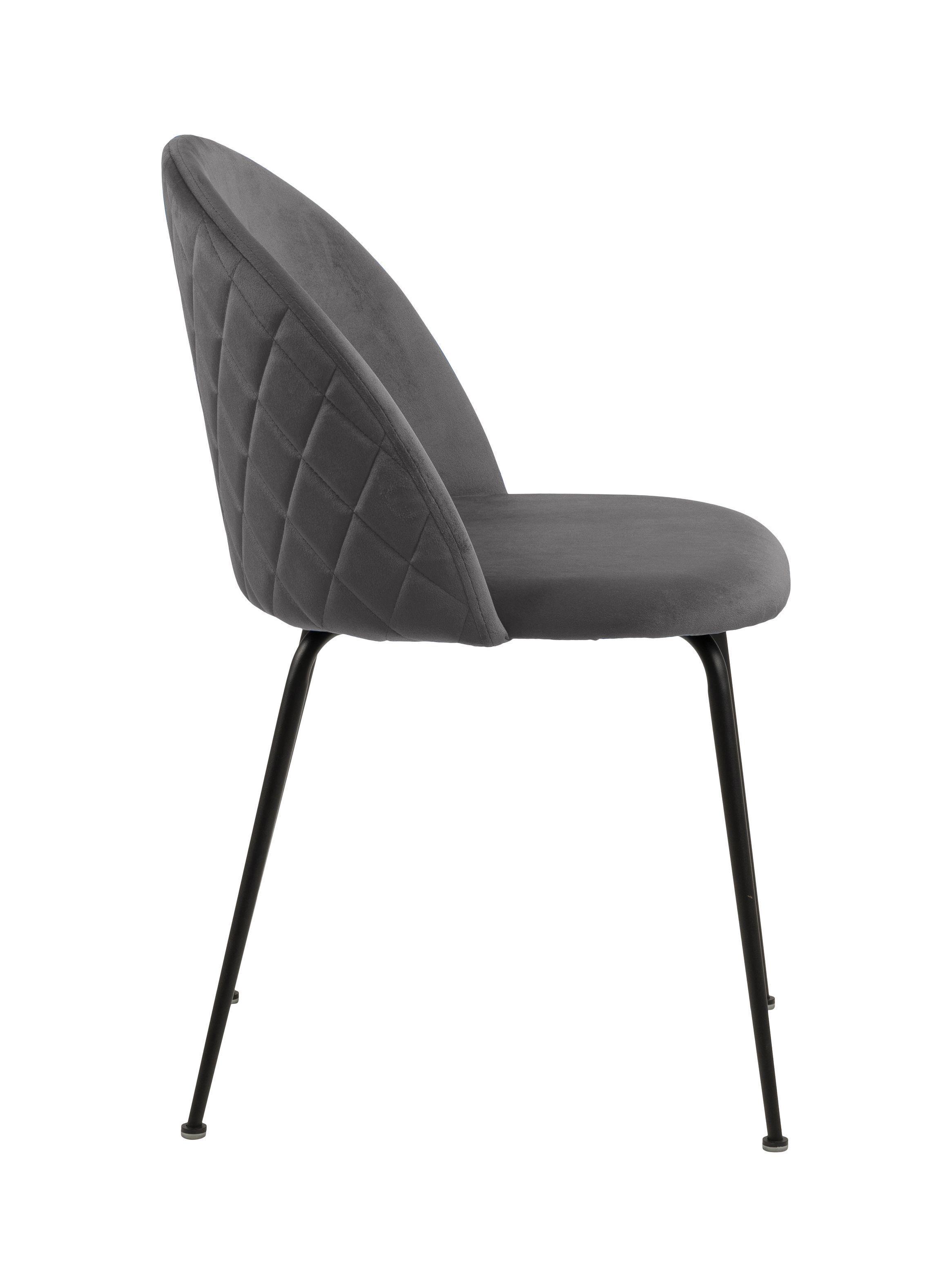 Silla De Comedor Dagmar Gris Set De 2 Unidades-5