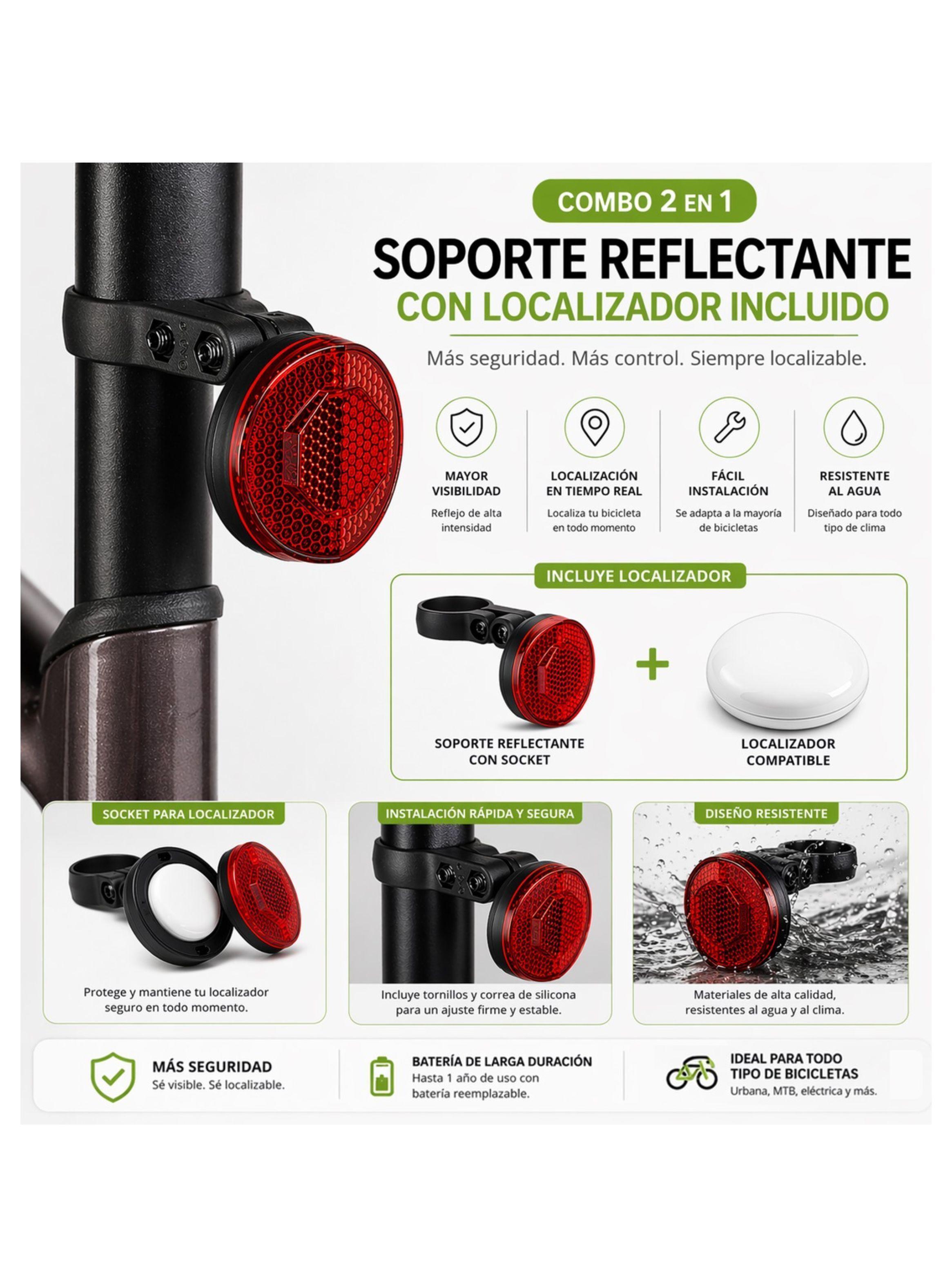 Reflector de Bicicleta con Localizador Oculto Apple-2