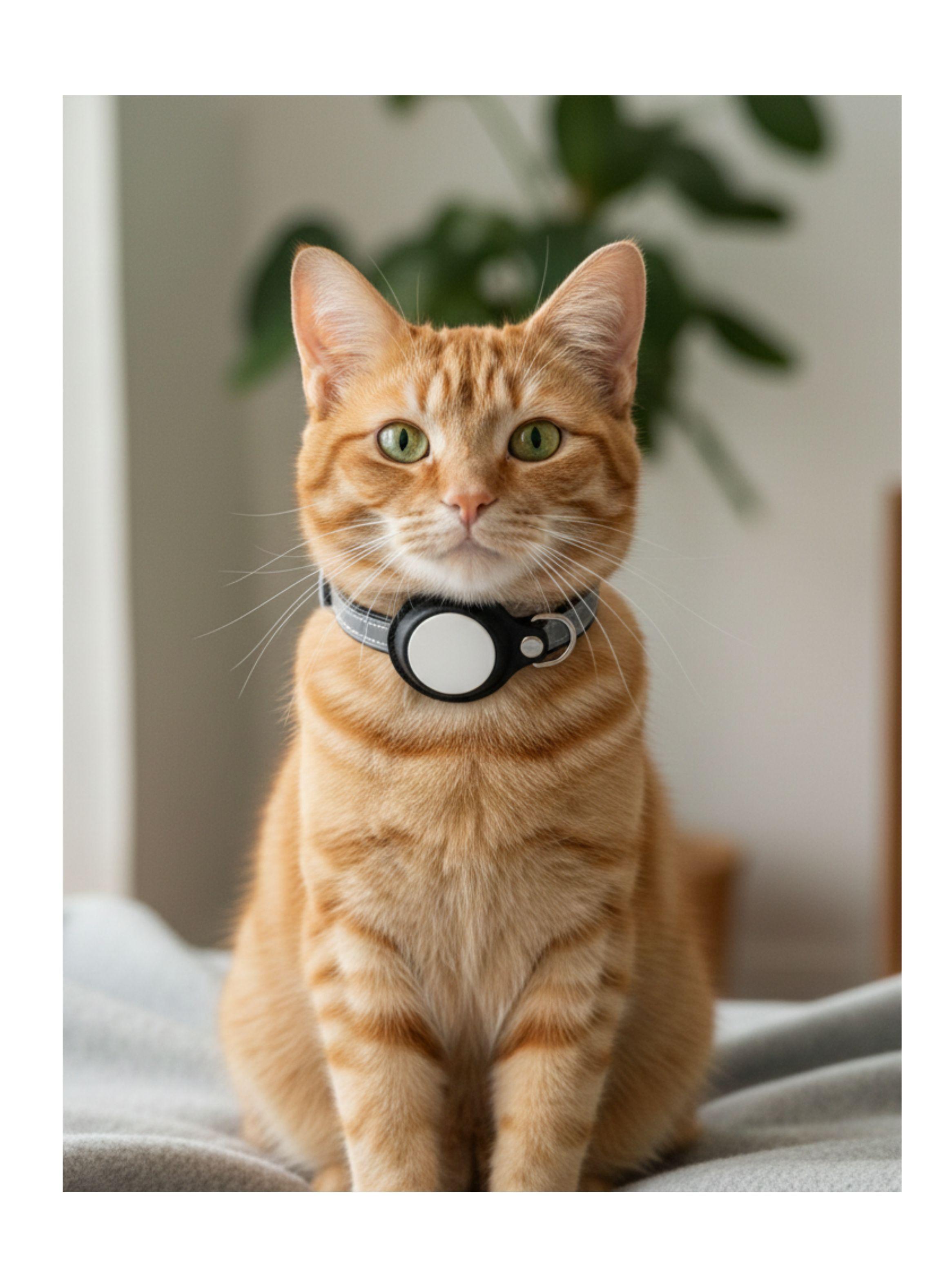 Collar de Gato con Localizador GPS compatible con Apple Seguridad para tu Mascota-0