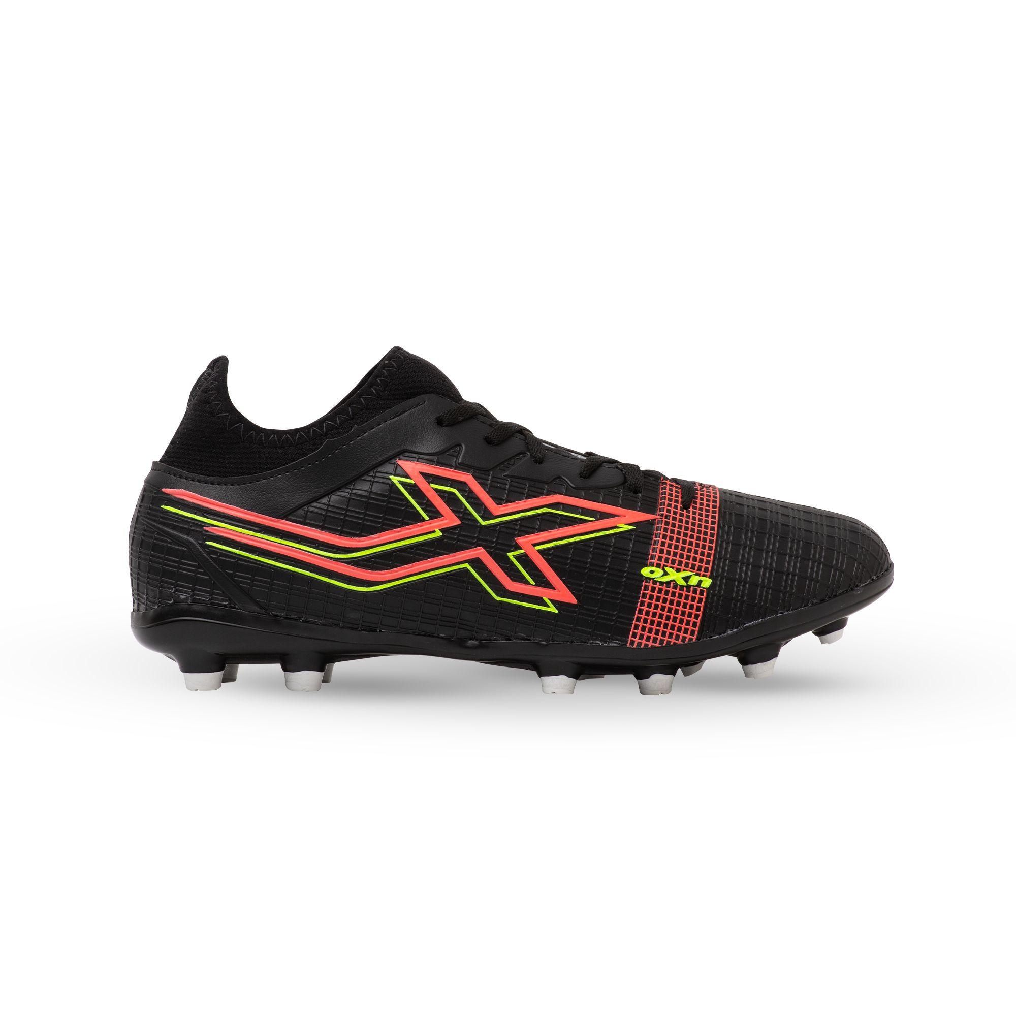 ZAPATO DE FÚTBOL OXN VELOX 4 NEO NEGRO-CORAL-0