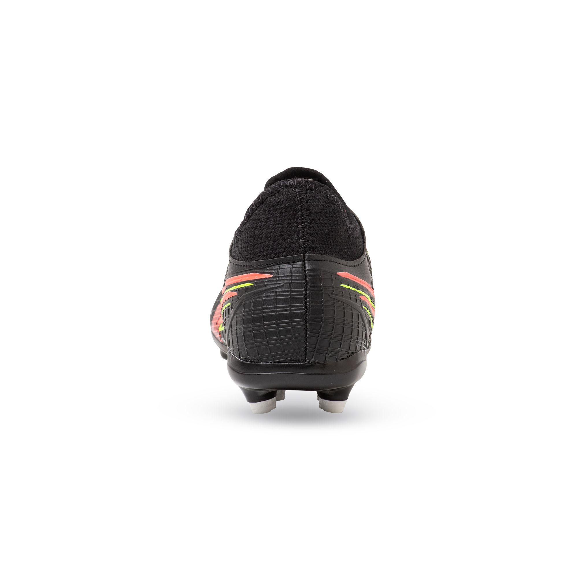 ZAPATO DE FÚTBOL OXN VELOX 4 NEO NEGRO-CORAL-2