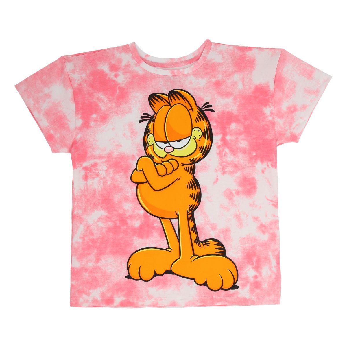 POLERA GARFIELD ADULTO ROSA-0