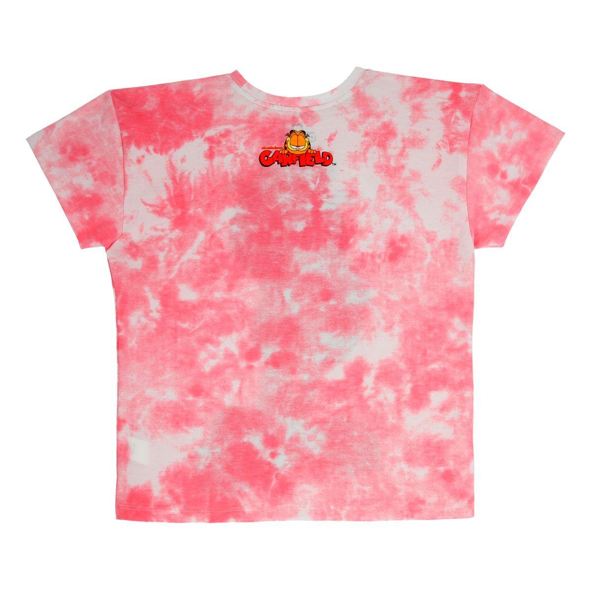 POLERA GARFIELD ADULTO ROSA-1
