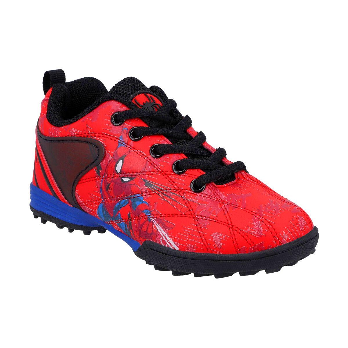 ZAPATOS DE BABY FUTBOL SPIDER-MAN INFANTIL ROJO-2