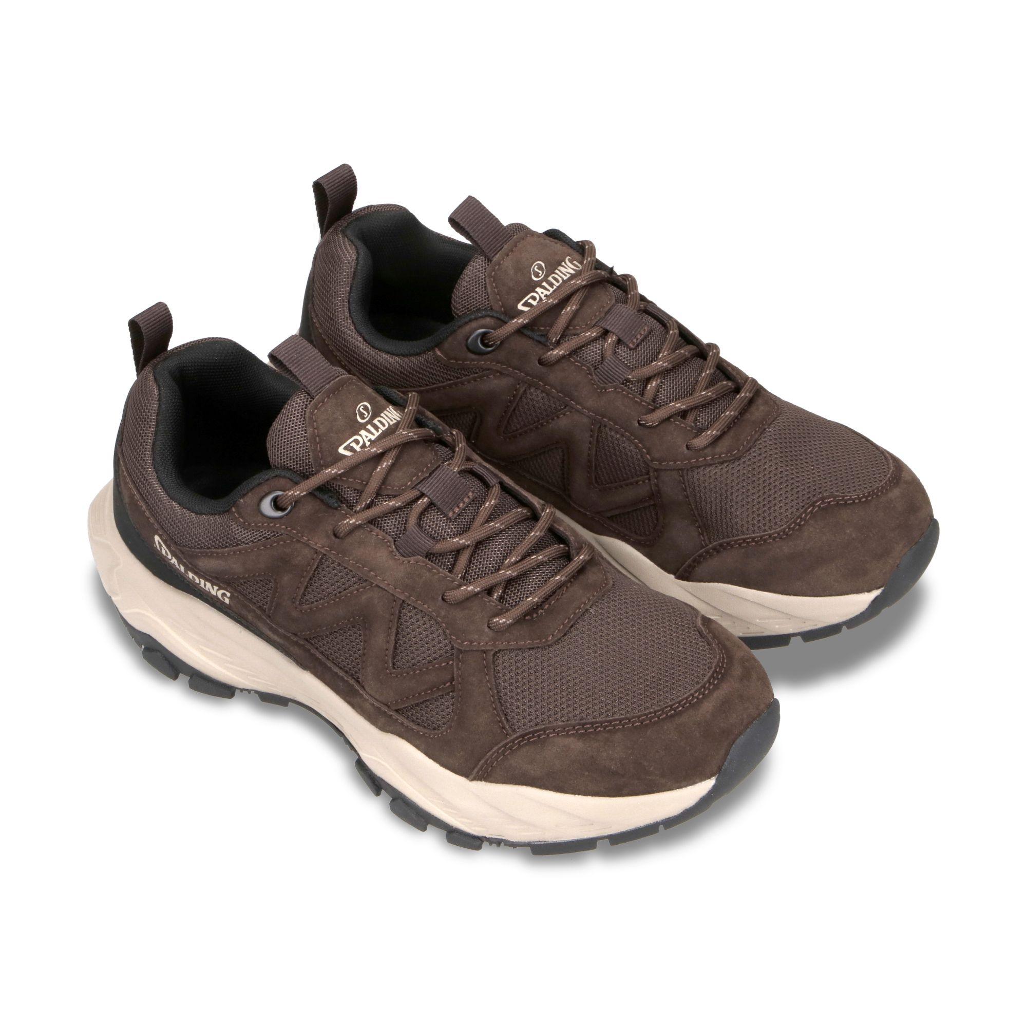 Zapatos Outdoor Spalding Boulder Hombre Café-3