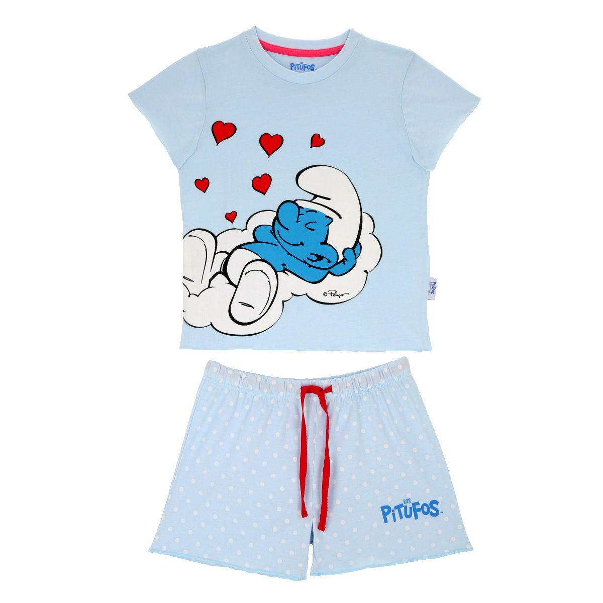 PIJAMA LOS PITUFOS INFANTIL-0
