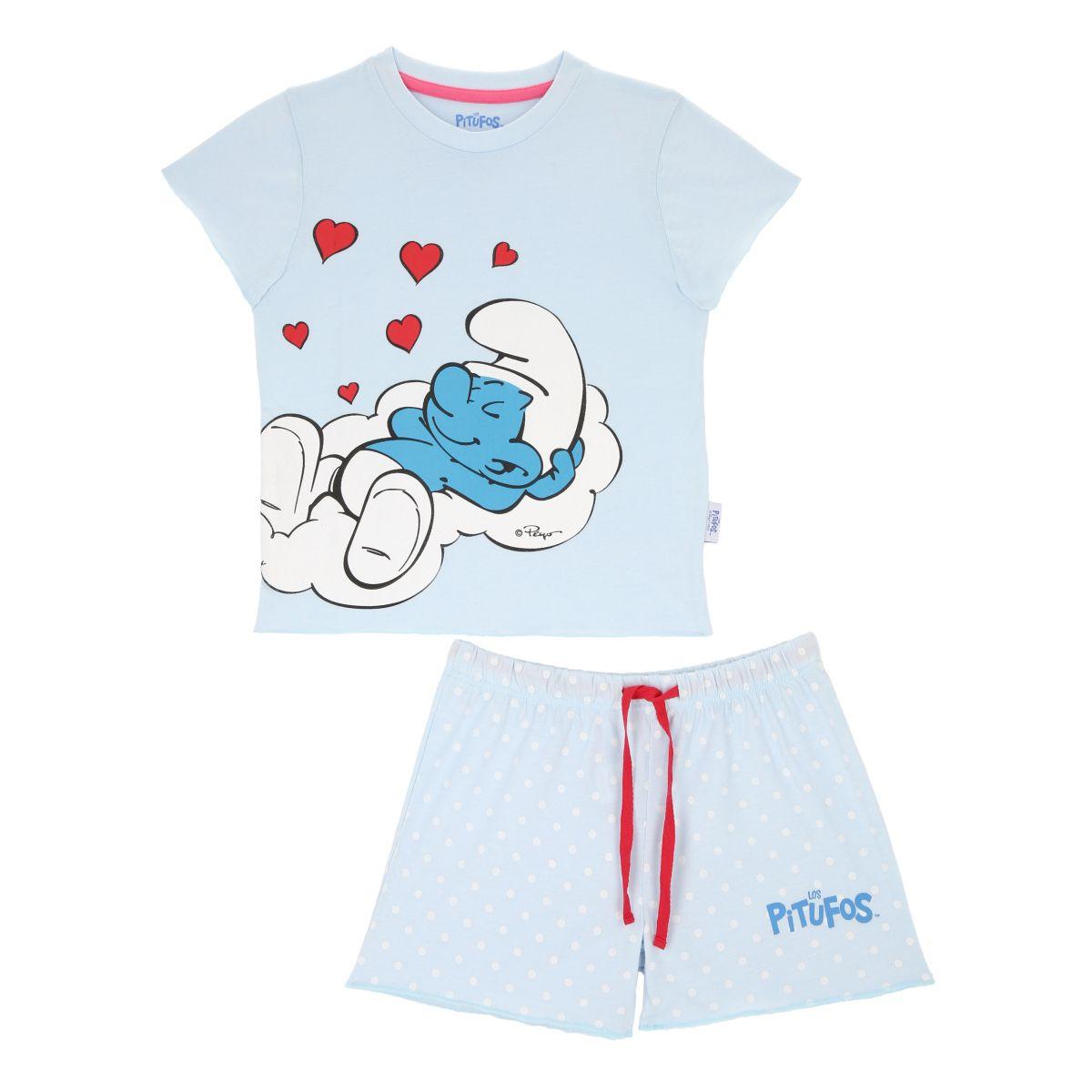 PIJAMA LOS PITUFOS INFANTIL-1
