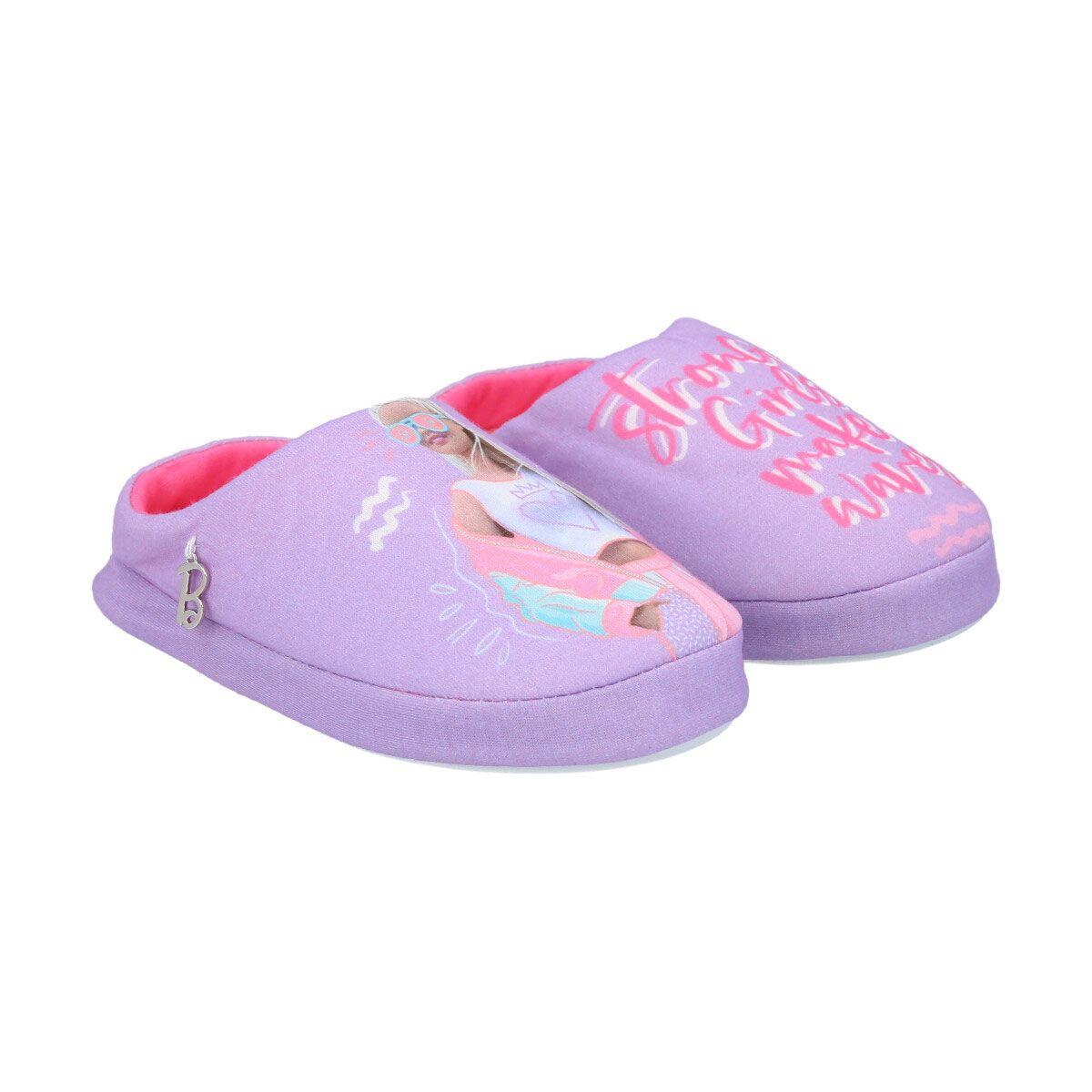 PANTUFLAS BARBIE INFANTIL-0