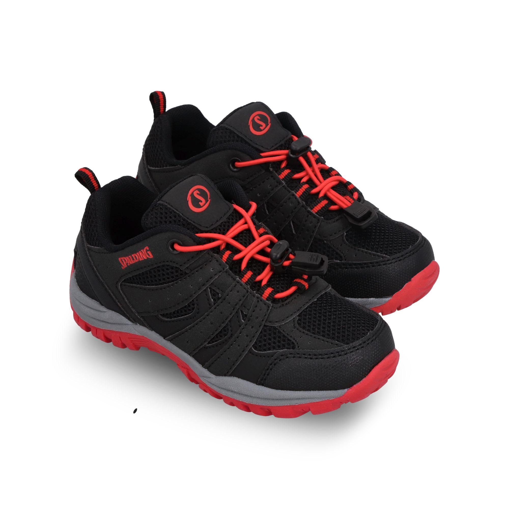 ZAPATOS OUTDOOR MINI ARROW INFANTIL NEGRO-ROJO-3