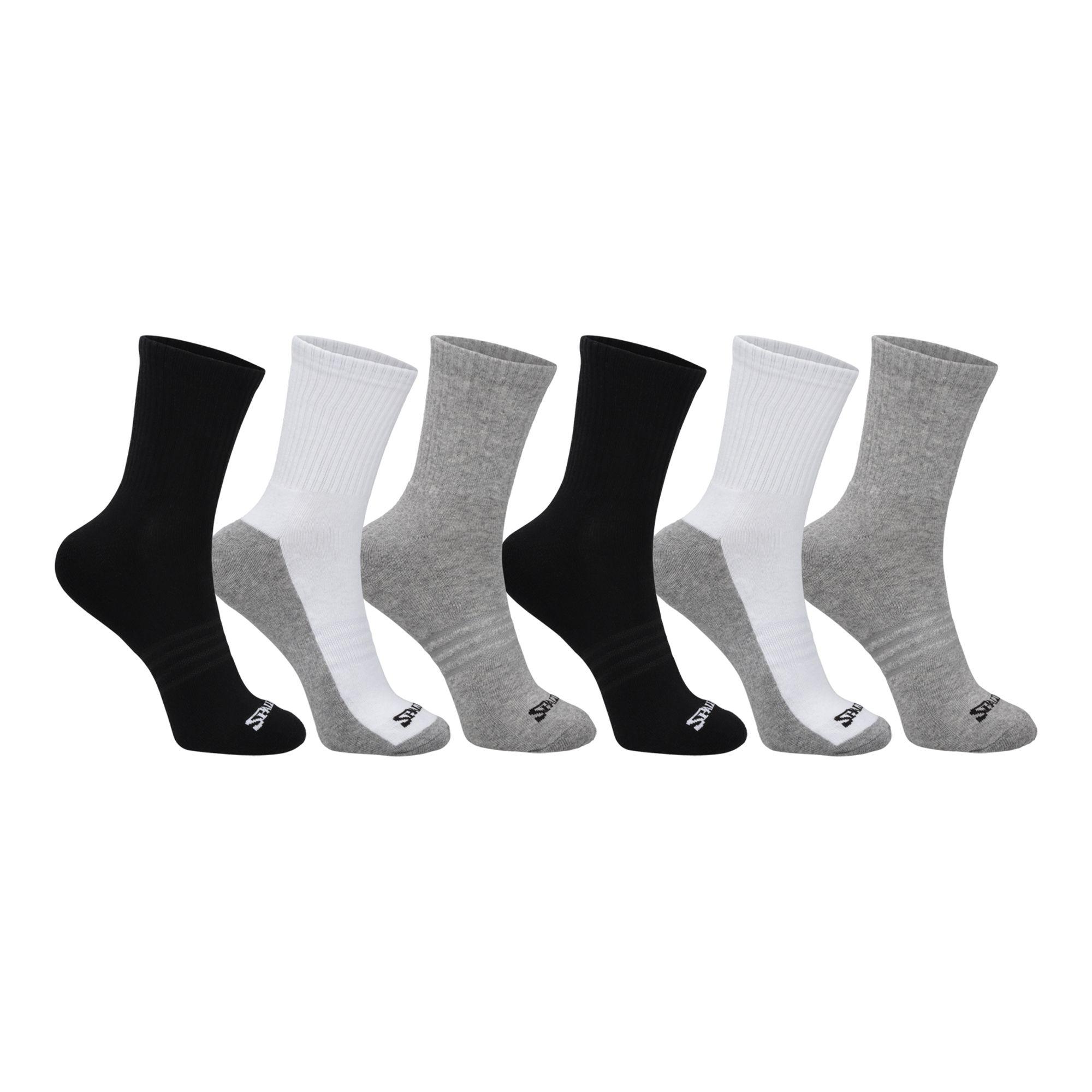 Calcetines Deportivos Medios Spalding Sixpack Adulto-0