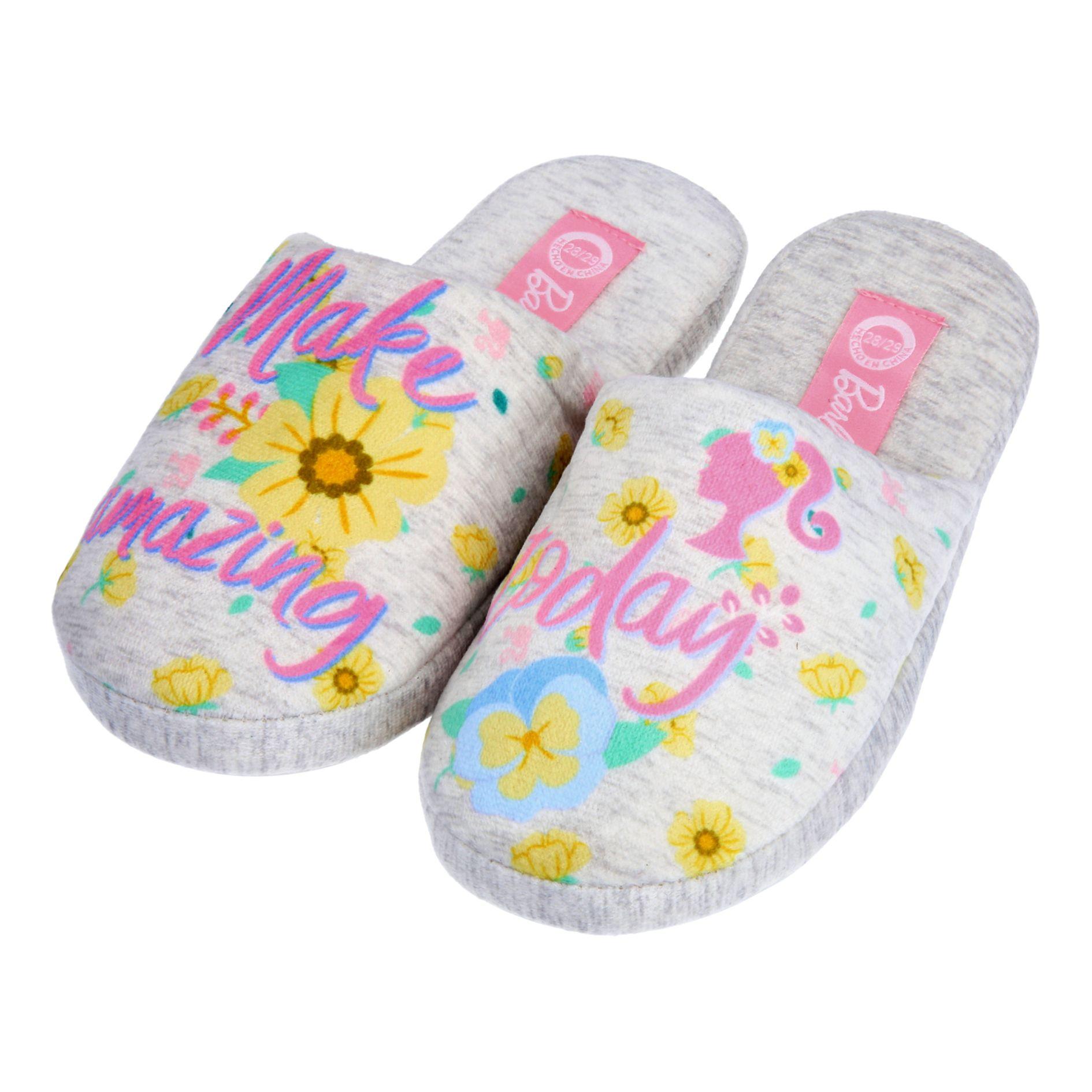 PANTUFLAS BARBIE INFANTIL-0