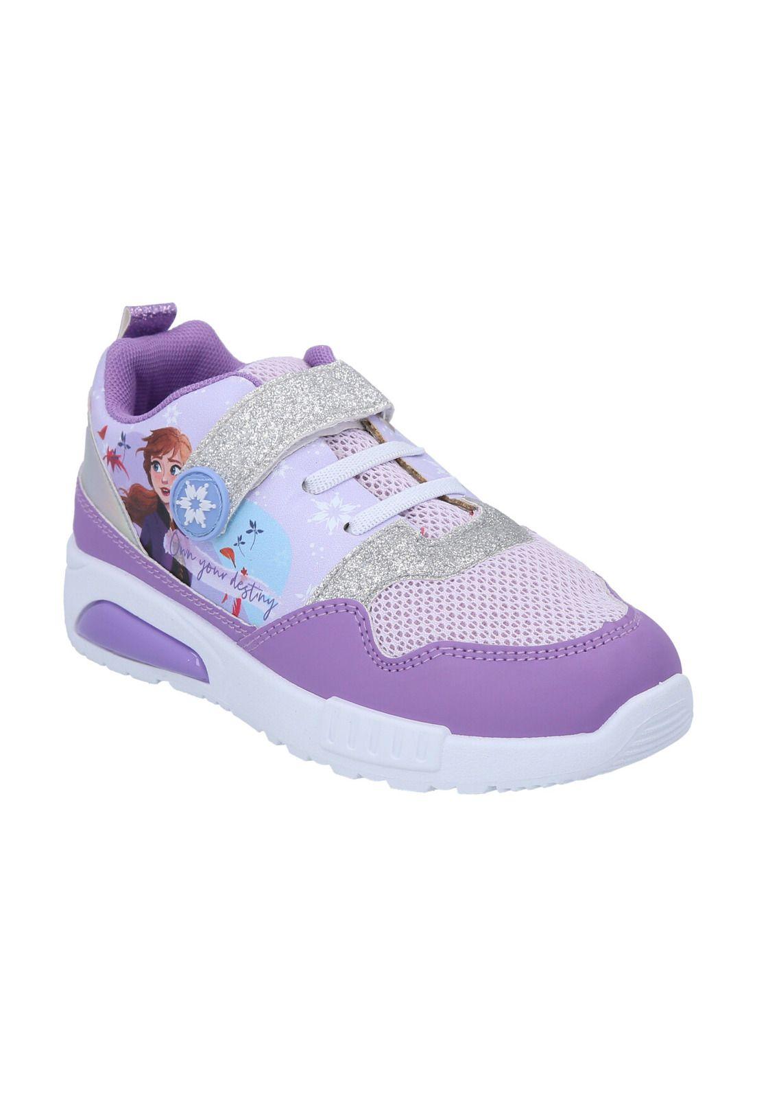 ZAPATILLA DEPORTIVA CON LUCES FROZEN MORADO-0