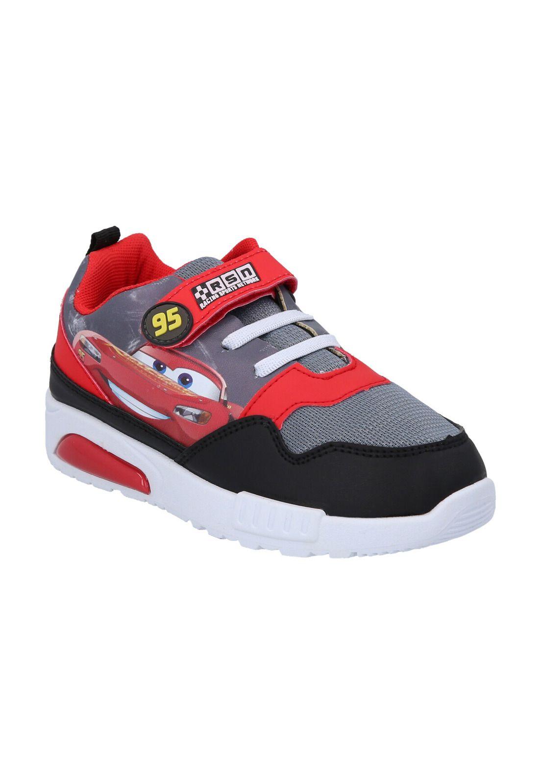 ZAPATILLA DEPORTIVA CON LUCES CARS NEGRO-0