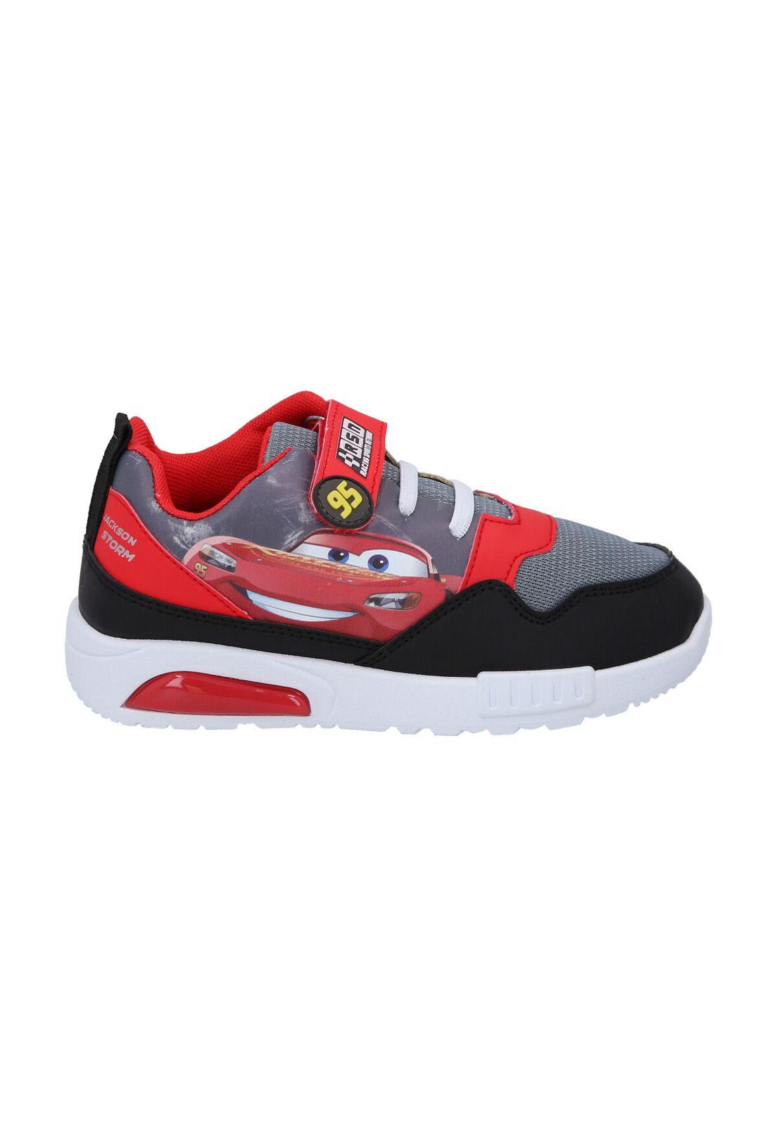 ZAPATILLA DEPORTIVA CON LUCES CARS NEGRO-1