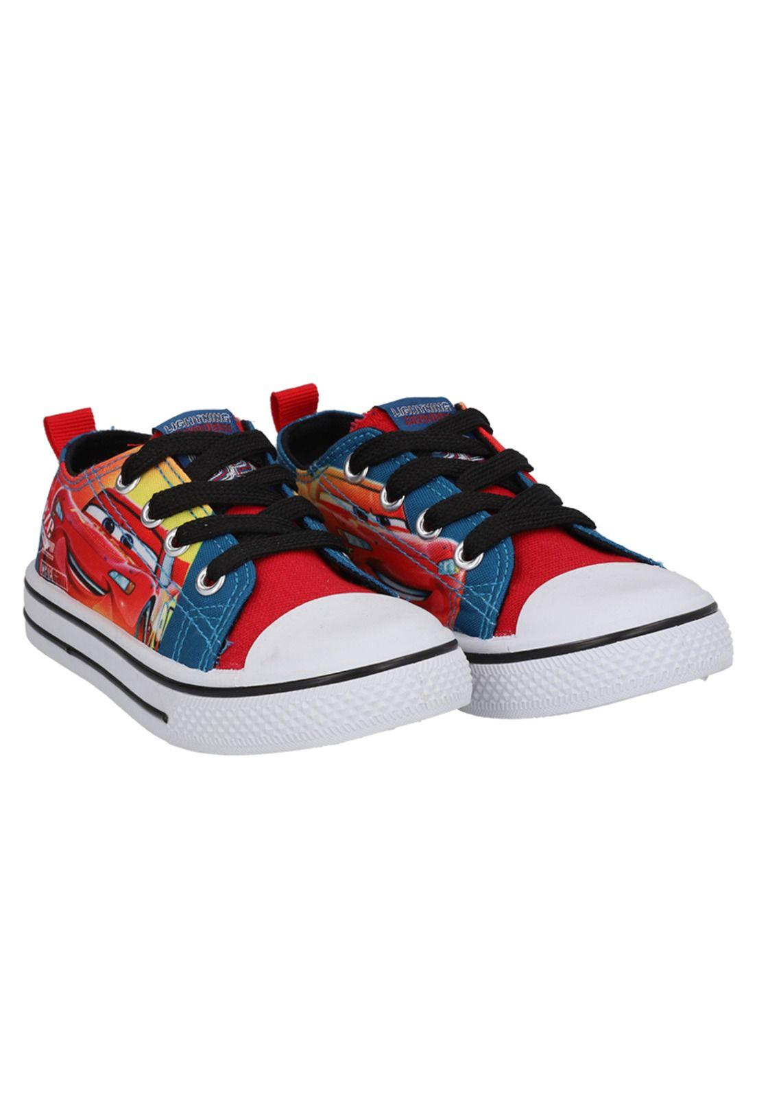 ZAPATILLA BAJA LONA INFANTIL AZUL CARS-3