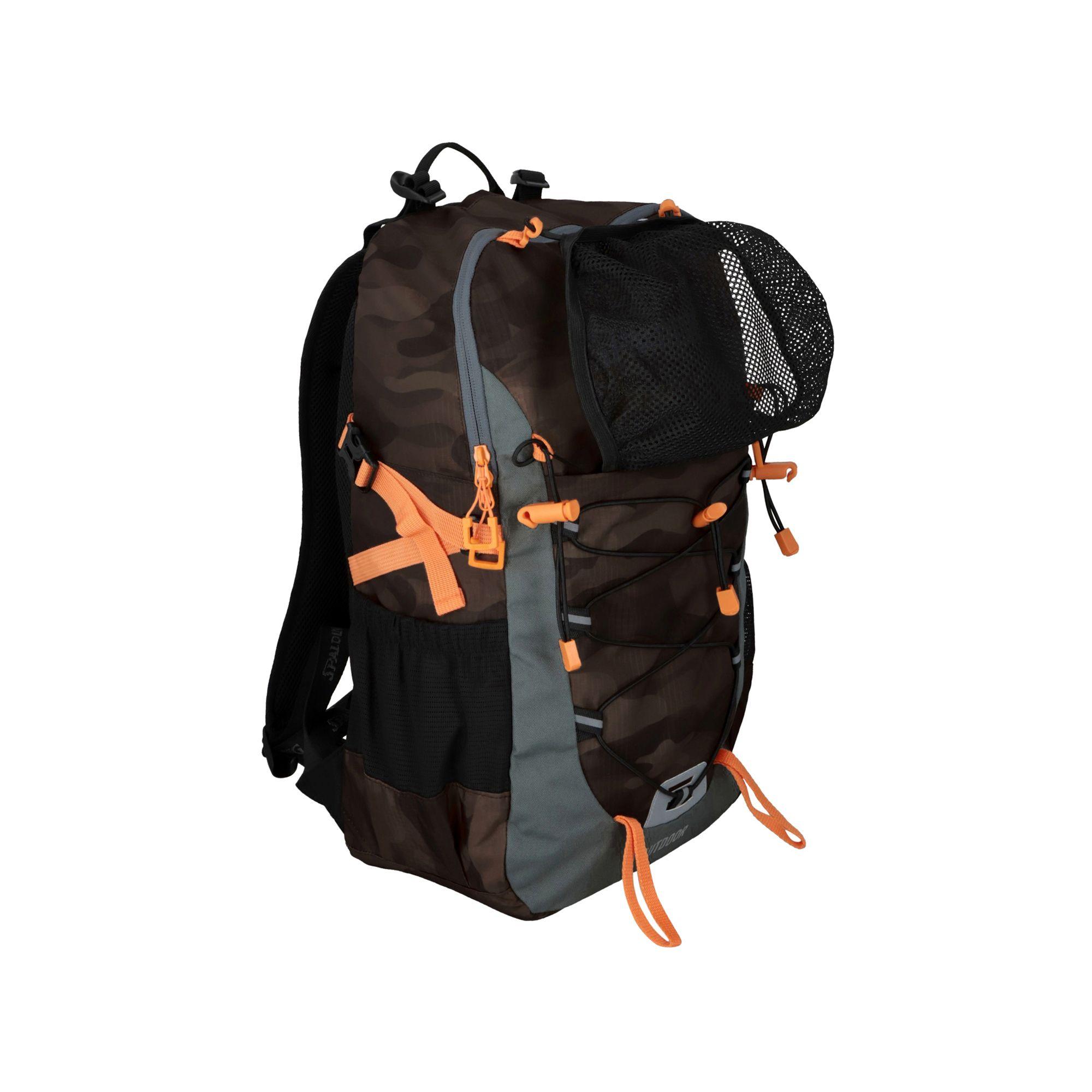 MOCHILA OUTDOOR 3 BOLSILLOS BROWN CAMO-2