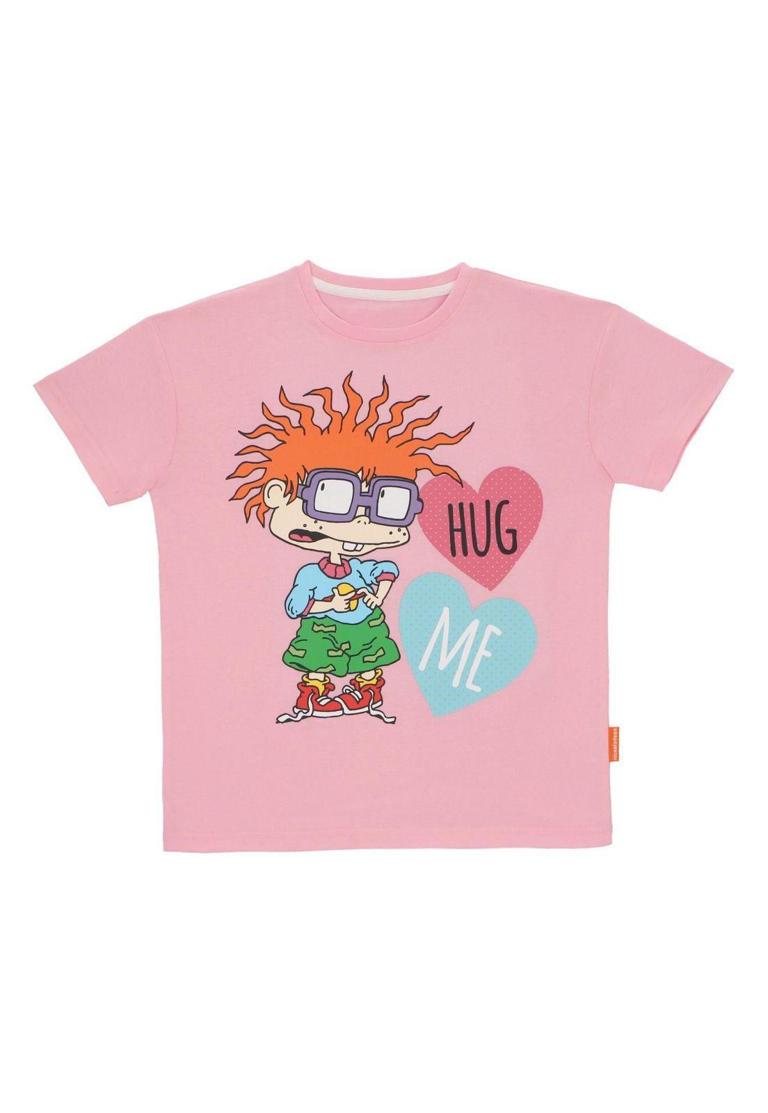 POLERA MANGA CORTA RUGRATS ROSADO-1