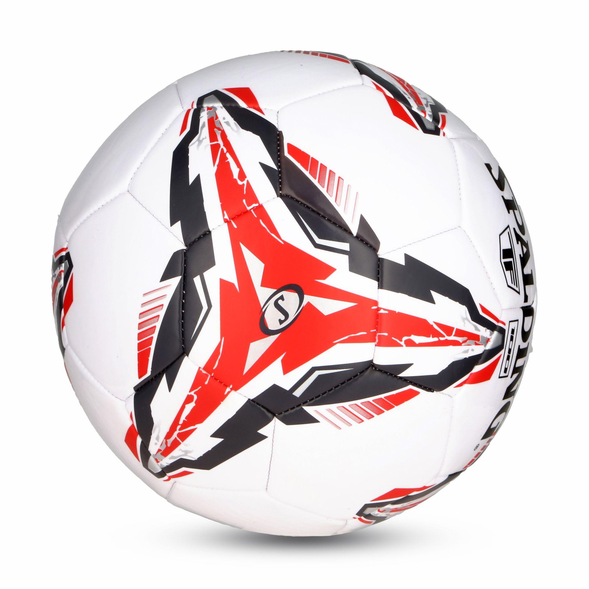 Pelota de Fútbol FIFA TF100 Spalding Blanco-Rojo-3
