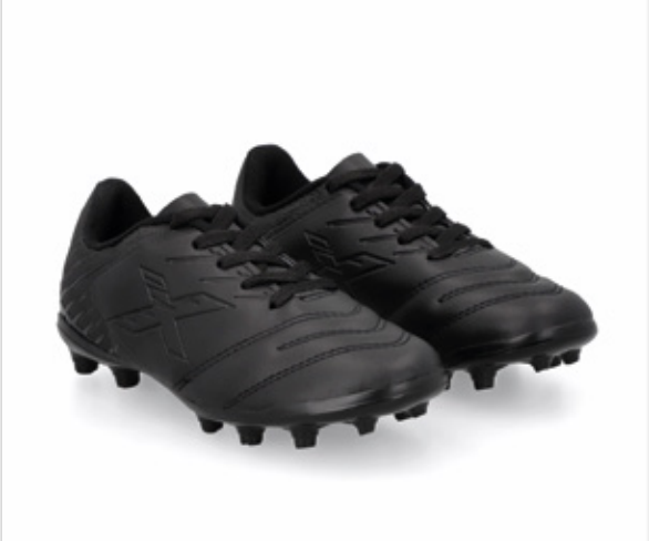 ZAPATO FUTBOL OXN CAMPO PRO PVC INF AGILIS 2 PRETO/PRETO-0