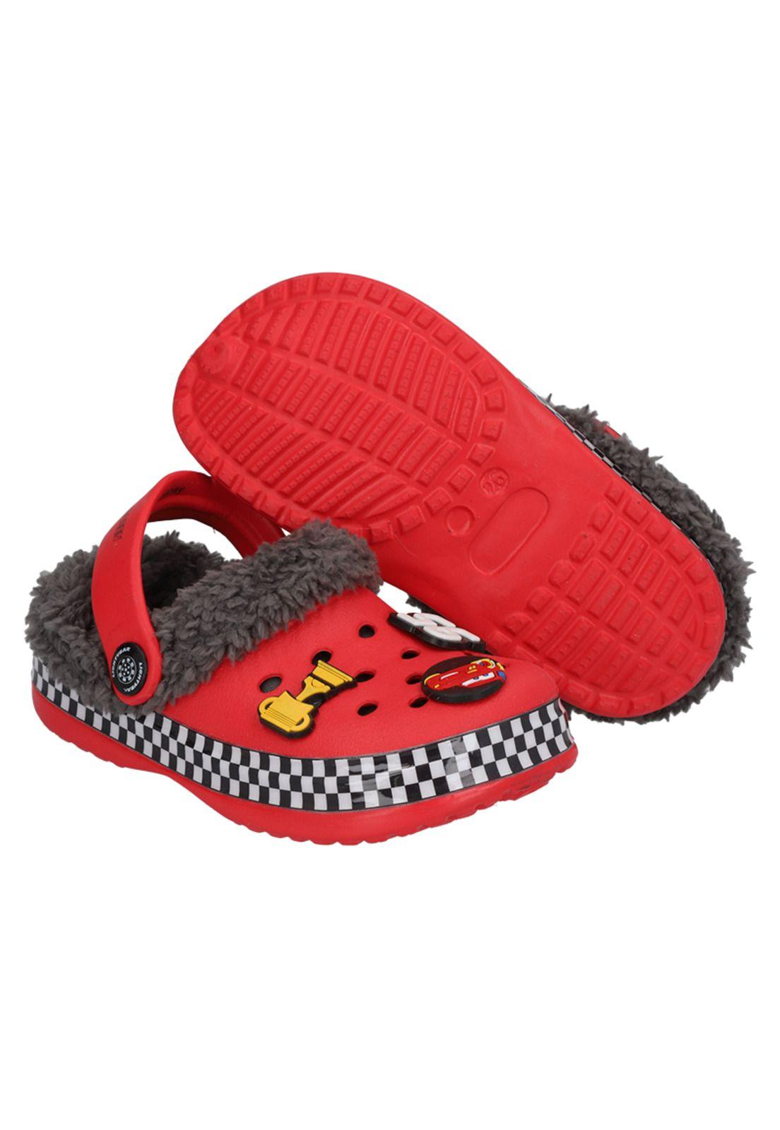 PANTUFLA CHIPORRO INFANTIL ROJO CARS-2