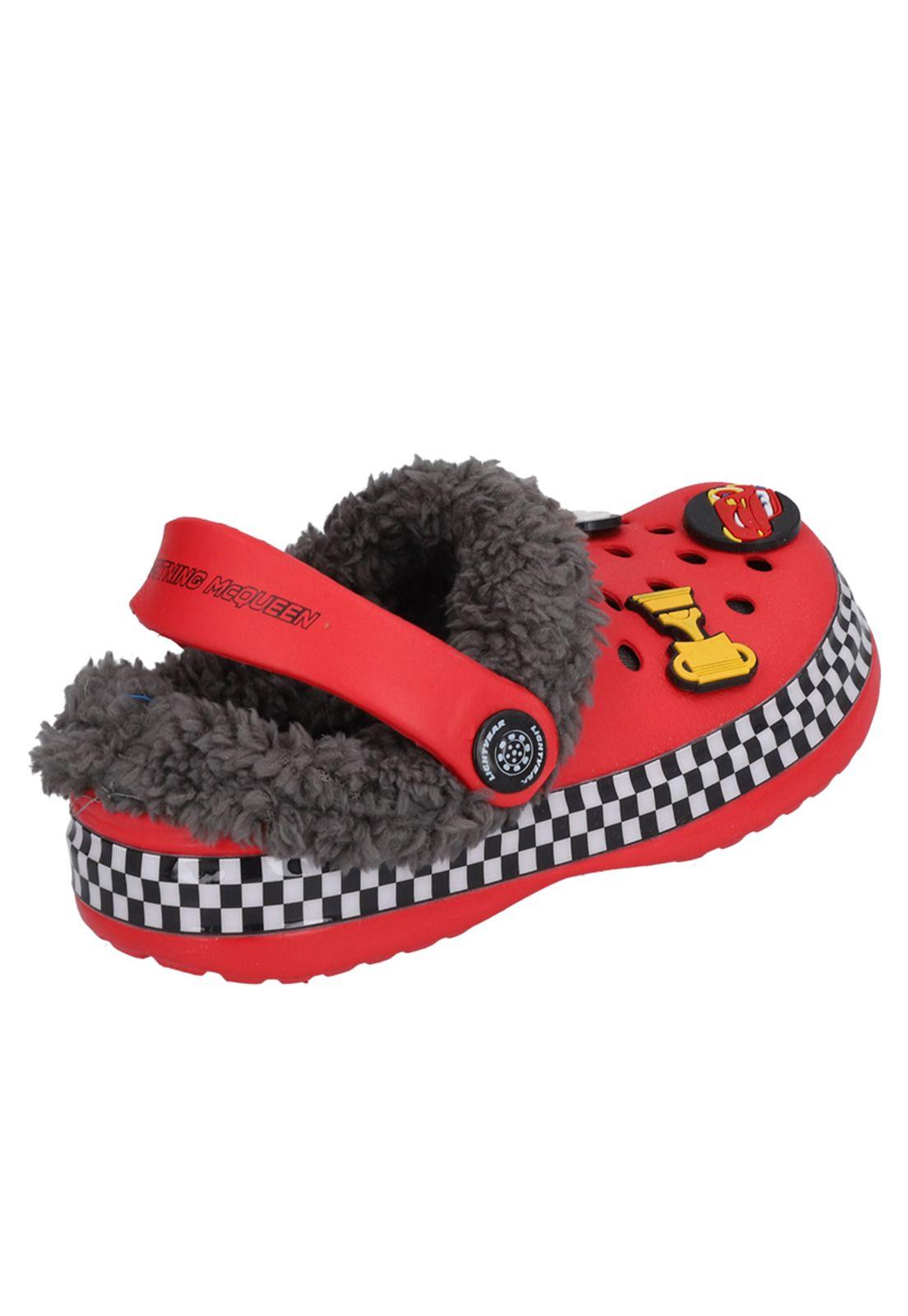 PANTUFLA CHIPORRO INFANTIL ROJO CARS-4